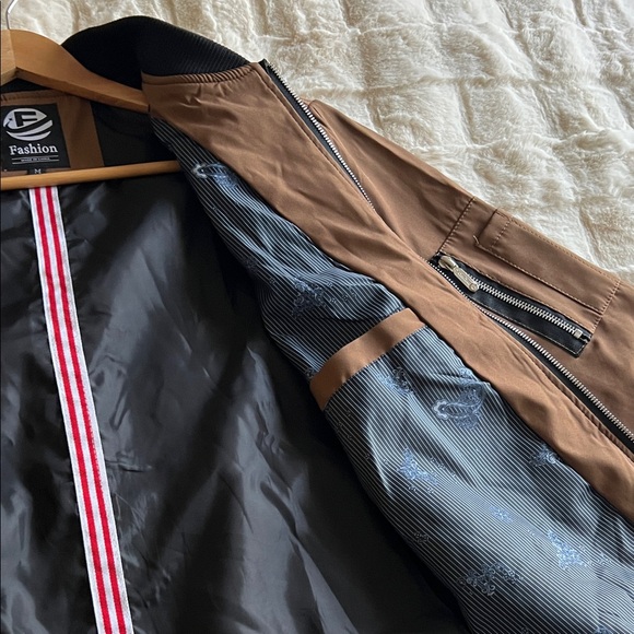 Brown Bomber Jacket - Picture 6 of 12